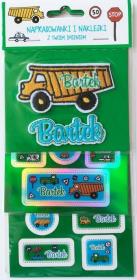 Opakowanie Naprasowanki i naklejki imienne - Bartek