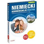Niemiecki. Konwersacje Ekstra A2-B1 + CD. Autor: Opracowanie zbiorowe. Dadada.pl Okładka książki Niemiecki. Konwersacje Ekstra A2-B1 + CD
