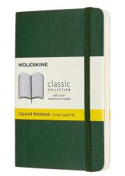 Opakowanie Notes 9x14 kratka myrtle green MOLESKINE