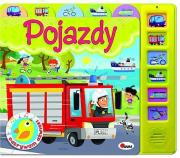Odkrywam dźwięki Pojazdy. Autor: Kwiecińska Mirosława. Dadada.pl Okładka książki Odkrywam dźwięki Pojazdy