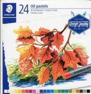 Pastele olejne Karat 11mm 24 kolorów. Wydawca: STAEDTLER. Dadada.pl Opakowanie Pastele olejne Karat 11mm 24 kolorów