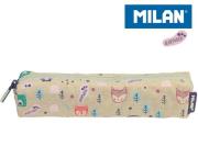 Piórnik MILAN mini kwadratowy Berrywood zielony. Wydawca: MILAN. Dadada.pl Opakowanie Piórnik MILAN mini kwadratowy Berrywood zielony