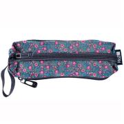 Opakowanie Piórnik trzykomorowy w drobne kwiatki