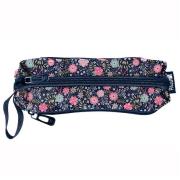 Opakowanie Piórnik trzykomorowy w kwiatki