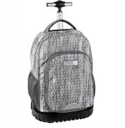 Opakowanie Plecak na kółkach szary w serca