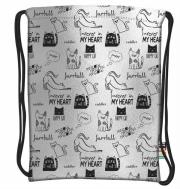 Opakowanie Plecak na sznurkach Silver Cats