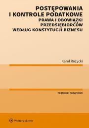 Postępowania i kontrole podatkowe. Autor: Różycki Karol. Dadada.pl Okładka książki Postępowania i kontrole podatkowe