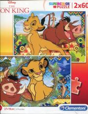 Opakowanie Puzzle SuperColor 2x60 Lion King