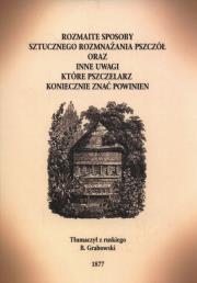 Okładka książki Rozmaite sposoby rozmnażania pszczół