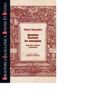Speculum Saxonum Ius municipale. Autor: Paweł Szczerbic. Dadada.pl Okładka książki Speculum Saxonum Ius municipale
