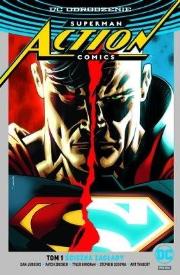 Okładka książki Superman Action Comics T.1Ścieżka zagłady(srebrna)