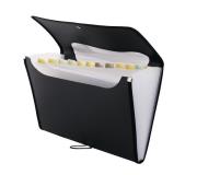 Opakowanie Teczka A4 12 przegródek czarna D.RECT