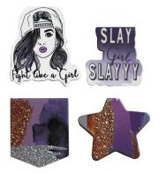 Opakowanie Zakładki magnetyczne gwiazda/slay girl 4 sztuki