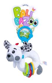 Zawieszka Pies z grzechotką. Wydawca: Dumel. Dadada.pl Opakowanie Zawieszka Pies z grzechotką