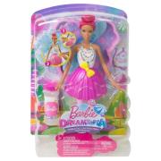 Barbie Dreamtopia - Bąbelkowa wróżka Ciemnoróżowa. Wydawca: Mattel. Dadada.pl Opakowanie Barbie Dreamtopia - Bąbelkowa wróżka Ciemnoróżowa