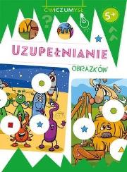Okładka książki Ćwicz umysł. Uzupełnianie obrazków