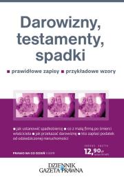 Okładka książki Darowizny testamenty spadki
