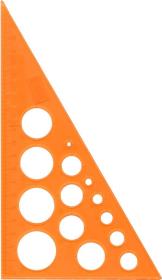 Opakowanie Ekierka z kółkami szablonami 19cm