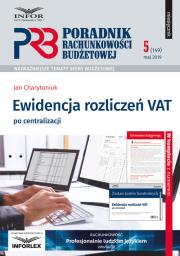 Ewidencja rozliczeń VAT po centralizacji. Autor: Charytoniuk Jan. Dadada.pl Okładka książki Ewidencja rozliczeń VAT po centralizacji