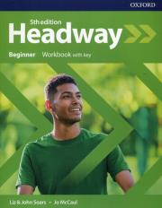 Okładka książki Headway 5E Beginner WB + key OXFORD