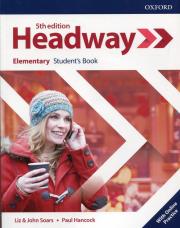 Headway 5E Elementary SB + online practice. Autor: Liz and John Soars, Paul Hancock. Dadada.pl Okładka książki Headway 5E Elementary SB + online practice
