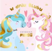 Opakowanie Karnet 155x155 Ślub - Jednorożce