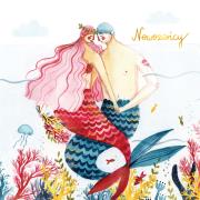 Opakowanie Karnet 155x155 Ślub - Syreny