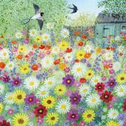 Opakowanie Karnet kwadrat z kopertą Flower Garden