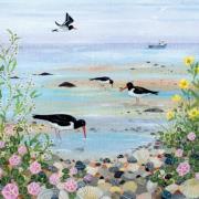 Opakowanie Karnet kwadrat z kopertą Oystercatchers