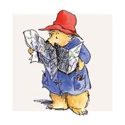 Opakowanie Karnet kwadrat z kopertą Paddington with Map