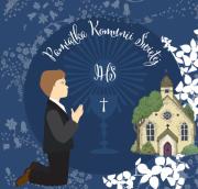 Karnet Swarovski kwadrat CL103_SG Komunia Chłopiec. Wydawca: Clear Creations. Dadada.pl Opakowanie Karnet Swarovski kwadrat CL103_SG Komunia Chłopiec