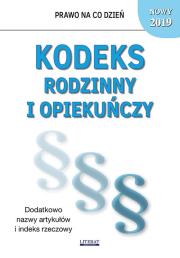 Okładka książki Kodeks rodzinny i opiekuńczy 2019