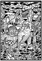 Opakowanie Kolorowanka Welwetowa 29,7x21 Tyranozaur