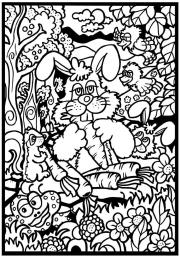 Opakowanie Kolorowanka Welwetowa 29,7x21 Zając