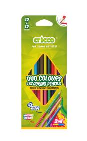 Opakowanie Kredki dwustronne Cricco 12/24 kolory