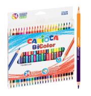 Opakowanie Kredki ołówkowe trójkątne BiColor 24/48 CARIOCA