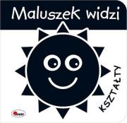 Maluszek widzi Kształty. Autor: Opracowanie zbiorowe. Dadada.pl Okładka książki Maluszek widzi Kształty
