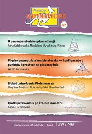 Miniatury matematyczne 67. Autor: Gołębiewska Anna, Wysokińska-Pliszka Magdalena, Witold Kraśkiewicz. Dadada.pl Okładka książki Miniatury matematyczne 67