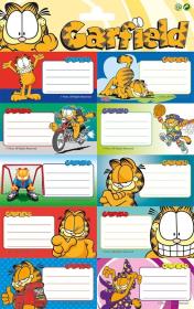 Opakowanie Naklejki na zeszyt Garfield 20 szt.