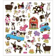 Opakowanie Naklejki Zwierzęta w Kropki i Paski