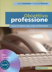 Obiettivo professione Podręcznik + CD. Autor: Costantino Anna. Dadada.pl Okładka książki Obiettivo professione Podręcznik + CD