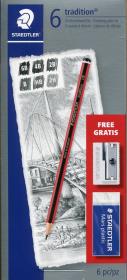 Okładka książki OLOWEK TRADITION+GUMKA+TEMPEROWKA opakowanie BPZ-STEADLER