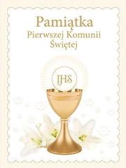 Okładka książki Pamiątka Pierwszej Komunii Świętej (złoty kielich)