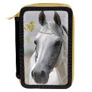 Piórnik bez wyposażenia Horse PP19H-023BW PASO. Wydawca: Paso. Dadada.pl Opakowanie Piórnik bez wyposażenia Horse PP19H-023BW PASO