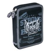 Opakowanie Piórniki dwukomorowy Drifted czarny