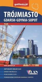 Okładka książki Plan -Trójmiasto. Gdańsk-Gdynia-Sopot 1:17 000 w.2