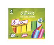 Plastelina fluorescencyjna 6 kolorów CRICCO. Wydawca: Cricco. Dadada.pl Opakowanie Plastelina fluorescencyjna 6 kolorów CRICCO