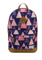 Opakowanie Plecak Różowe Trójkąty granatowy
