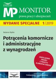 Okładka książki Potrącenia komornicze i administracyjne z wynagrodzeń