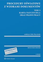 Procedury oświatowe z wzorami dokumentów w.2. Autor: Marciniak Lidia. Dadada.pl Okładka książki Procedury oświatowe z wzorami dokumentów w.2